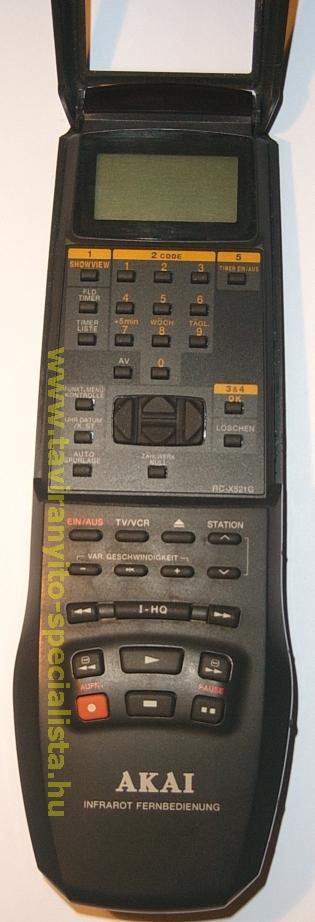 AKAI VIDE RC-X521G tvirnyt