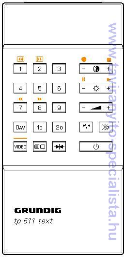 GRUNDIG TV TP611 TEXT tvirnyt
