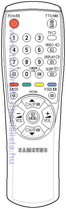 SAMSUNG TV 10116A, 10116C tvirnyt
