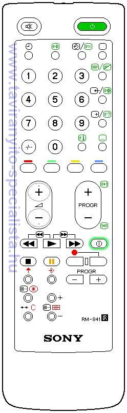 SONY TV RM-841 tvirnyt